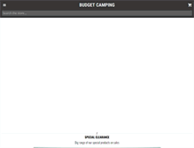 Tablet Screenshot of budgetcamping.com.au